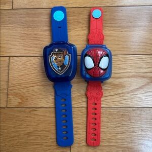 Paw Patrol Watch Blue and Red/Blue Spider-Man Watch Vtech